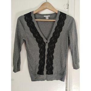H&M Lace Trim Cardigan